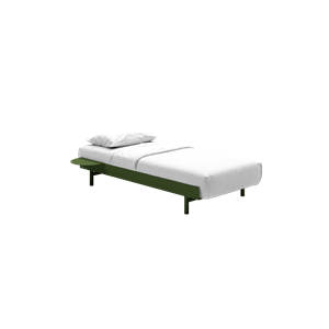 MOEBE Letto Struttura Letto 90 cm Verde Pino