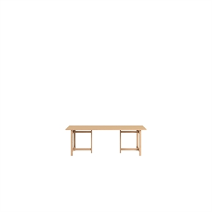 Tavolo da Pranzo Rettangolare MOEBE 220x90 Color Pesca Tenue