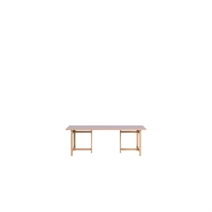 Tavolo da Pranzo Rettangolare MOEBE 220x90 Lilla Tenue
