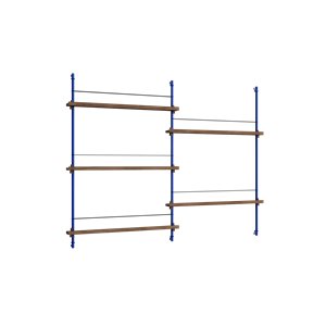 Scaffale Per Riviste Moebe MS.180.1 Rovere/Blu Profondo