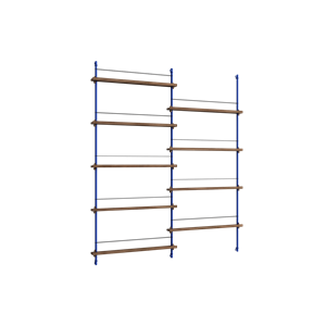 Scaffale Per Riviste Moebe MS.180.2 Rovere affumicato/Blu Profondo