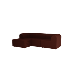 Divano Montana Paradigm A 3 Posti con Pouf Sinistro N61300-Nobel61300