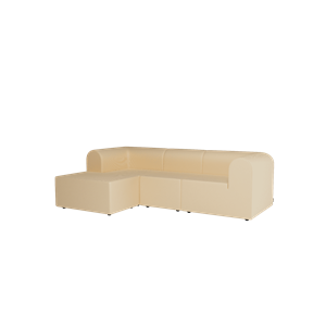 Divano Montana Paradigm A 3 Posti con Pouf Sinistro S240-Steelcut240