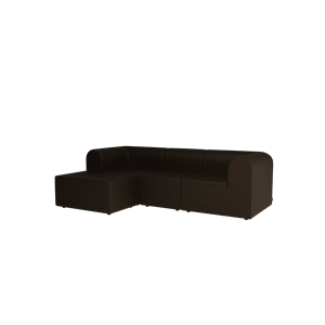 Divano Montana Paradigm A 3 Posti con Pouf Sinistro SA291-Sabi291