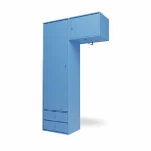 Armadio Montana Selection Attire II con asta appendiabiti 154-Azure