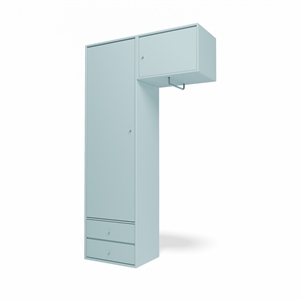 Armadio Montana Selection Attire II con asta appendiabiti 148-Flint