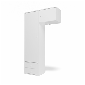 Armadio Montana Selection Attire II con Asta Appendiabiti 101-NewWhite