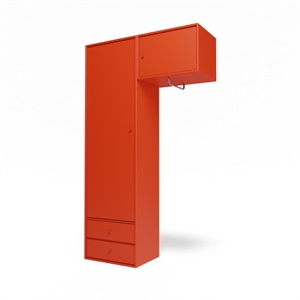 Armadio Montana Selection Attire II con asta appendiabiti 145-Rosehip