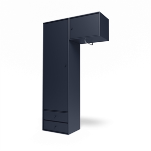 Armadio Montana Selection Attire II con asta appendiabiti 147-Shadow