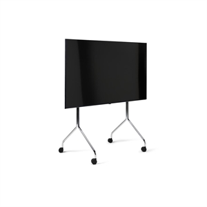 Supporto TV Alto A Rotelle Pedestal Moon Cromo