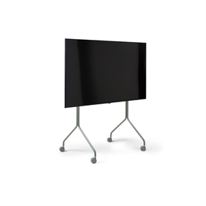 Supporto TV Alto A Forma Moon con Piedistallo, Verde Muschio