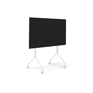 Supporto TV Alto A Rotelle Pedestal Moon Pearl