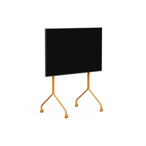 Supporto TV Alto A Forma Moon con Piedistallo, Color Albicocca