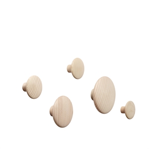 Muuto Dots Ganci Legno Quercia 5 Pz.