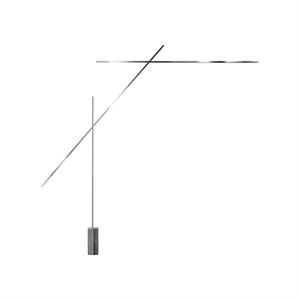 Lampada da terra Nemo Flamingo 2700K Cromo