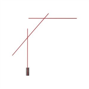 Lampada da terra Nemo Flamingo 2700K Rosso