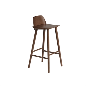 Sgabello da Bar Muuto Nerd Marrone Marrone H75