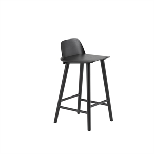 Sgabello da Bar Muuto Nerd Nero H65