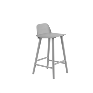 Sgabello Bar Muuto Nerd Grigio H65