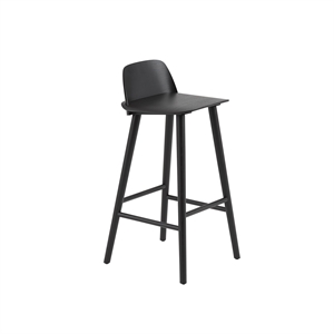 Sgabello da Bar Muuto Nerd Nero H75