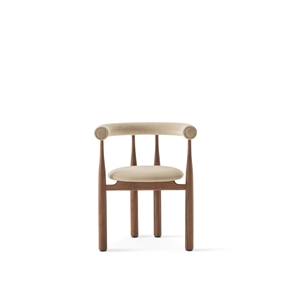 Sedia da pranzo Bukowski New Works Noce/ Megan 26 Beige