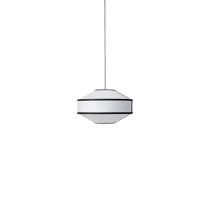 Lampadario New Works Kite 1B Ø55 Bianco/ Nero