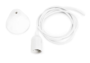 Cavo in Tessuto Normann Copenhagen Per Lampadario Pouf 4M Bianco