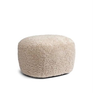 NORR11 Little Big Pouf in Pelle di Pecora Moonlight