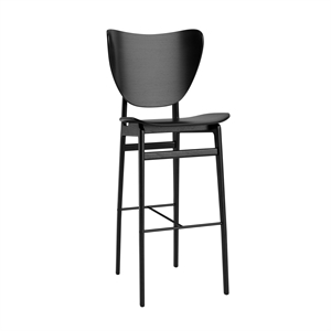 NORR11 Sgabello da Bar Elephant H75 cm Nero