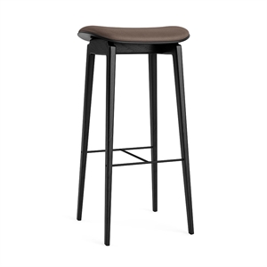 NORR11 NY11 Sgabello da Bar H75 cm Nero/ Marrone Scuro 21001