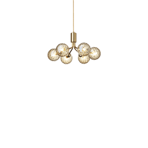 Lampadario Nuura Apiales 6 in Ottone Spazzolato/Oro Ottico
