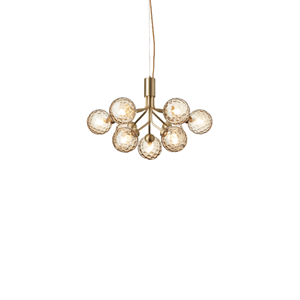 Lampadario Nuura Apiales 9 in Ottone Spazzolato/Oro Ottico