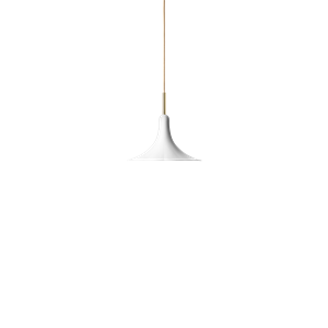 Lampadario Nuura Petalii 1 Piccolo Bianco/ Ottone Lucido