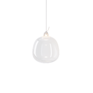 Lampadario Lodes Oblò Piccolo 2700K Trasparente/ Bianco