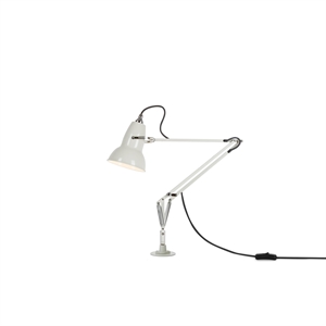 Mini Lampada da Tavolo Originale 1227 Anglepoise con Inserto in Bianco Lino