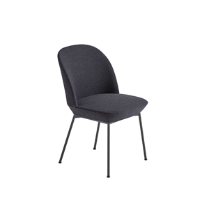 Muuto Oslo Sedia da Pranzo Imbottita Oceano 601/Antracite Nero