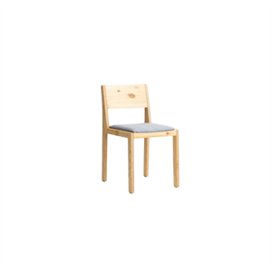 Vaarnii 016 Maasto Sedia da Pranzo Sedile Imbottito Naturale/Quadrato 0134