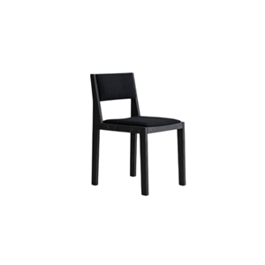 Vaarnii 016 Sedia da Pranzo Maasto Seduta e Schienale Imbottiti Nero/Nero 0194