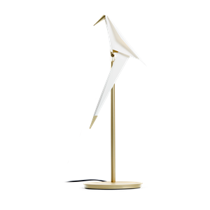 Moooi Perch Light Lampada Da Tavolo Ottone/ Bianco
