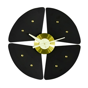 Orologio Vitra Petal Clock Nero/ Ottone