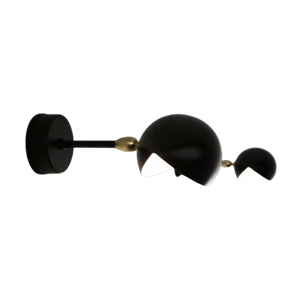 Applique Serge Mouille Eye Piccolo Nero