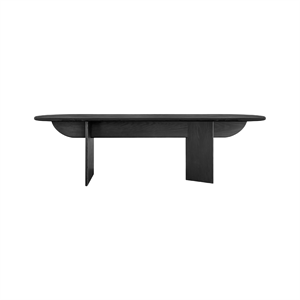 Tavolo da pranzo Louise Roe Pillabout 02 L240 in rovere laccato nero