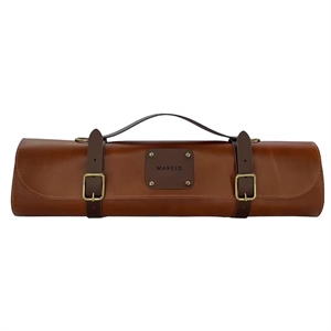 Borsa portacoltelli Mareld con 7 scomparti, Marrone/cognac