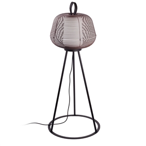 Lampada da Terra Per Esterni Faro NARA Marrone Ruggine/ Bianco Opale