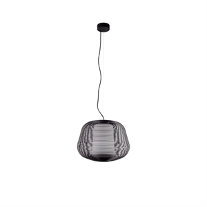Lampadario Per Esterni Faro NARA Opaco Nero/ Bianco Opale