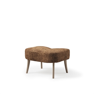 Pouf Pragh Nordic Warm in Pelle di Pecora Drake/rovere Oliato Bianco