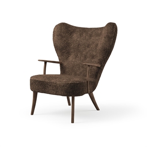 Poltrona Nordic Warm Pragh in Pelle di Pecora Drake/rovere Oliato Affumicato