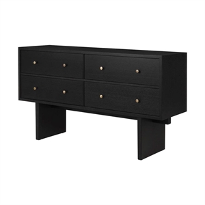 Credenza Private GUBI in Rovere Tinto Marrone Nero