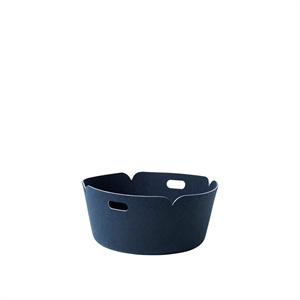 Muuto Restore Cestino Rotondo Blu