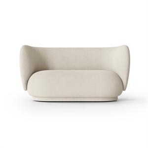 Ferm Living Rico Divano A 2 Posti Boucle Bianco Sporco